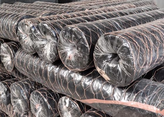 Ντυμένο PVC αγρόκτημα 1.0mm καλωδίων εξαγωνική αλιεία με δίχτυα πουλερικών για το ζωικό φράκτη ζωολογικών κήπων