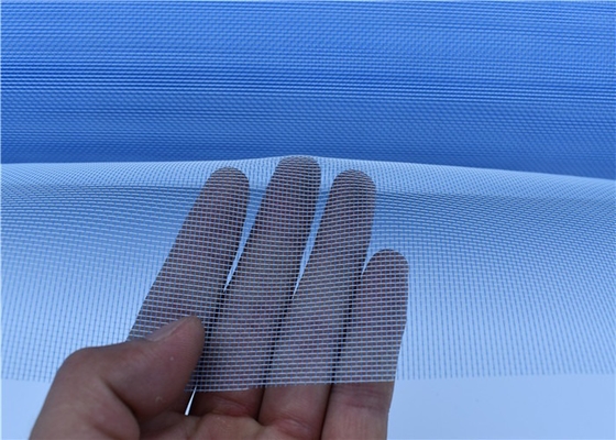 Μπλε άσπρη οθόνη παραθύρων πολυμερών αόρατη κουνουπιών για το πλάτος 0.53m