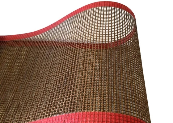 Προσαρμόστε ντυμένη τη Ptfe τεφλόν ζώνη πλέγματος για την ξήρανση και τη μεταβίβαση