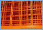 Πλακάκια φράχτης από πλέγμα καλωδίων πορτοκαλιών, ασφαλή προσωρινή περιφράξεις για εργοτάξια