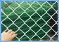 Πράσινος χρωματισμένος αγροτικός φράκτης μετάλλων σιδήρου πλέγματος καλωδίων ασφάλειας κήπων συνδέσεων αλυσίδων για τον κήπο