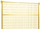 Κίτρινη έγχρωμη 1.8m ύψους του Καναδά τυποποιημένη υπαίθρια επιτροπή φρακτών κατασκευής προσωρινή