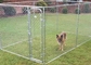 Stackable Folded Galvanized Steel Chain Link Storage Cage For Dog Run