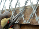 Trellis πλέγματος καλωδίων ξυραφιών κονσερτινών σειράς Bto στρατιωτικό πλεόνασμα