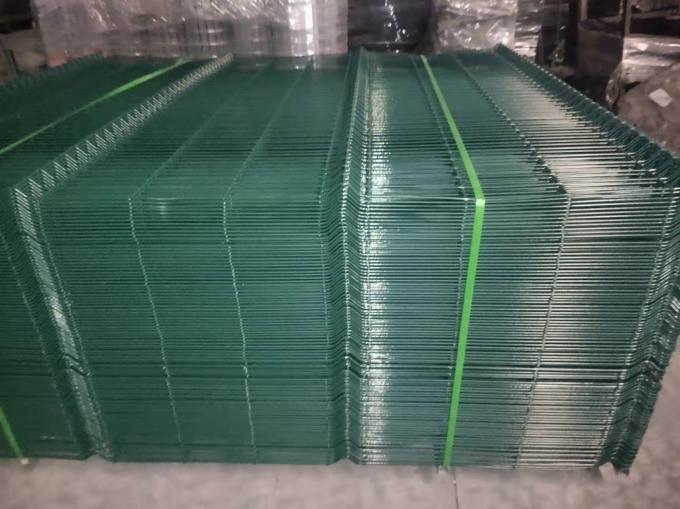 πράσινες έγχρωμες κυρτές επιτροπές φρακτών πλέγματος