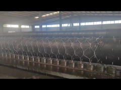 Ντυμένο το PVC επίστρωμα αργιλίου ψευδάργυρου γαλβάνισε το ενωμένο στενά καλάθι εμποδίων Gabion πλέγματος για στρατιωτικό