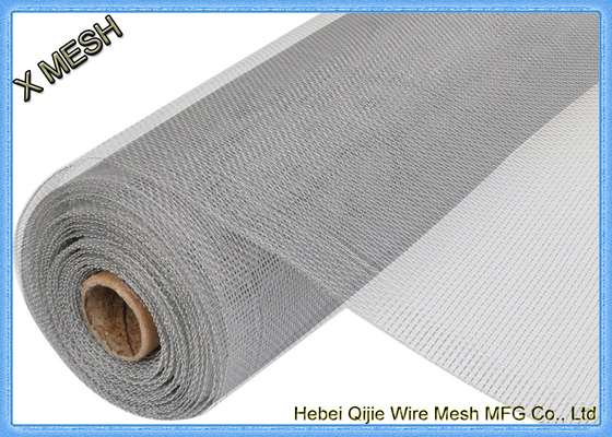 Ανοδιωμένο αλουμινένιο πλέγμα εντόμων 1 X 30 M Roll Εποξειδική επίστρωση Ασημί Λευκό χρώμα