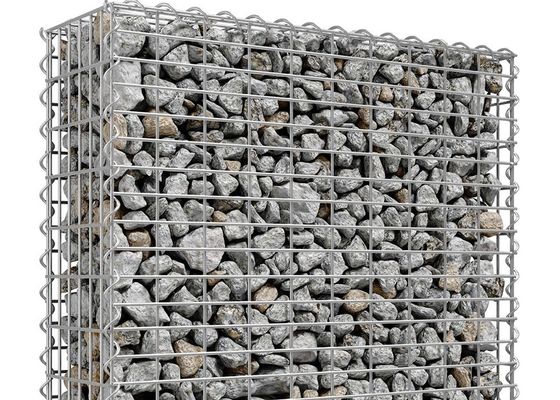 80 X 80mm καλώδιο 195 σιδήρου ενωμένο στενά Gabion τρόχισμα κήπων πλέγματος τετραγωνικό