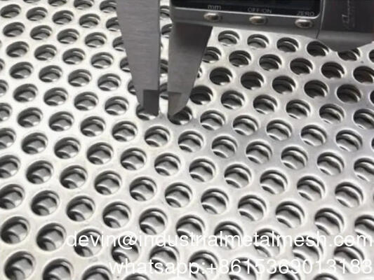 304 316 Stainless Round Hole Punching Perforated Steel Metal