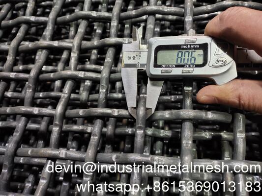 65mn Πλεγμένο Πλέγμα Συρμάτινο Οθόνη Θραυστήρα Δονούμενη Οθόνη Πλέγμα Προσαρμοσμένο Γάντζο Δονούμενη Σίτα