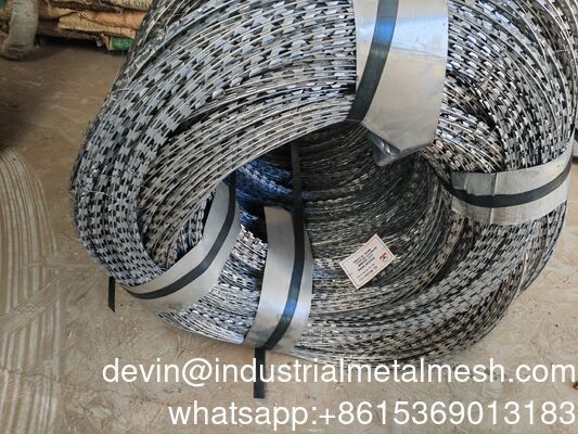 Ασφάλεια Bto-22 Blade Ατσάλινη προστατευτική συγκολλημένη ξυράφι ξυράφι ραβδώματος συρματόπλεγμα ρολό