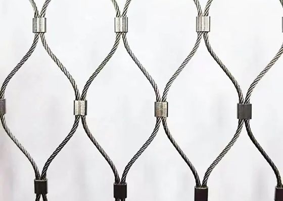 υψηλής αντοχής δίκτυο πλέγματος σχοινιών καλωδίων ανοξείδωτου 304 316 316l για το ζωολογικό κήπο κλουβιών