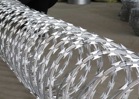 Ss430 Ατσάλι Razor Wire Cross Type Bto-22 Διαμέτρου 50cm