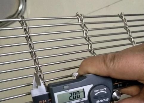 8mm Tec Sieve Αρχιτεκτονικό υφασμένο μεταλλικό πλέγμα Multi Barrette Weave / Cable Mesh System