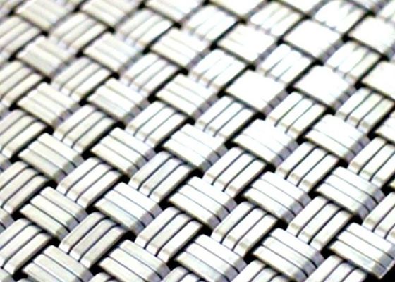 Διακοσμητικό Ss316 Αρχιτεκτονικό Woven Wire Mesh Metal Crimped Screen Για Πρόσοψη Κτιρίου
