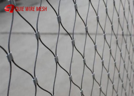 SS316 Ferrule Diamond Flexible Inox Stainless Steel Wire Cable Net Rope Mesh (Σημείο 316)
