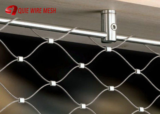 SS316 Ferrule Diamond Flexible Inox Stainless Steel Wire Cable Net Rope Mesh (Σημείο 316)