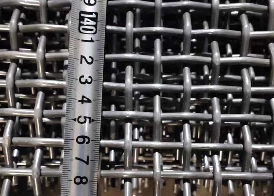 Υψηλό εκτατό 65mn γάντζωσε το γαλβανισμένο πτυχωμένο πλέγμα καλωδίων για τη βιομηχανία ανθρακωρυχείου