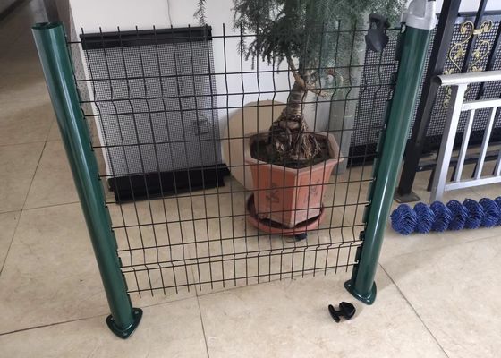 Ντυμένη PVC καμμμένη επιτροπή θέση ροδάκινων φρακτών χάλυβα για τον κήπο