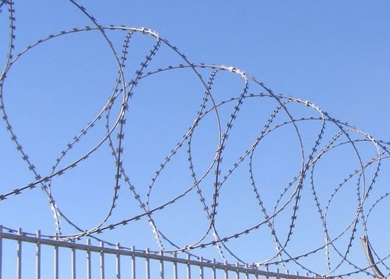 Ss430 Ατσάλι Concertina Razor Wire Φράχτης