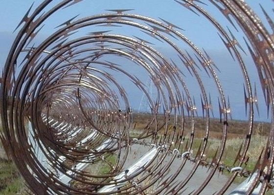 Ss430 Ατσάλι Concertina Razor Wire Φράχτης