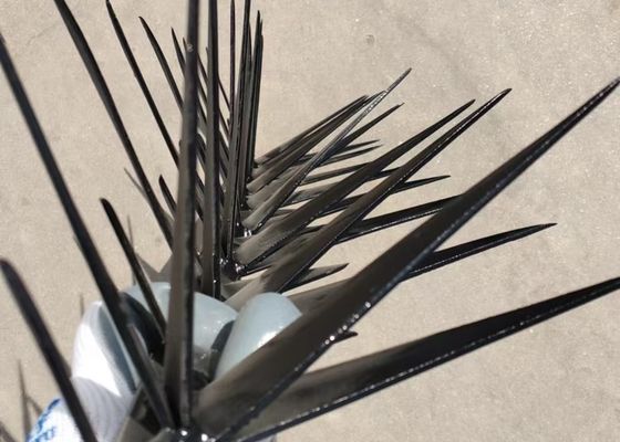 1m μήκος Μεγάλο μέγεθος μαύρο χρώμα Anti Climb Wall Spike για την ασφάλεια