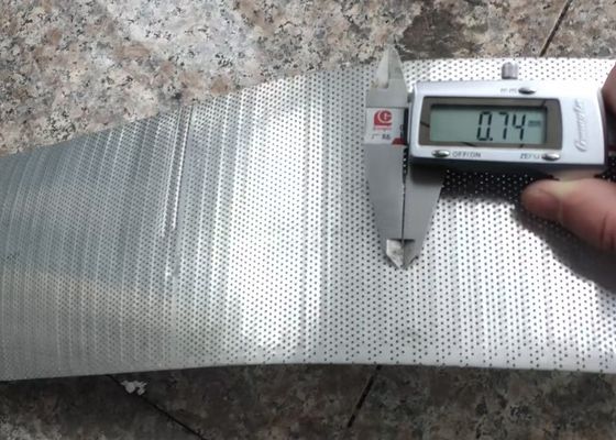 0.6mm Τρύπα 80mm πλάτος από ανοξείδωτο χάλυβα διάτρητο φύλλο στρογγυλή τρύπα