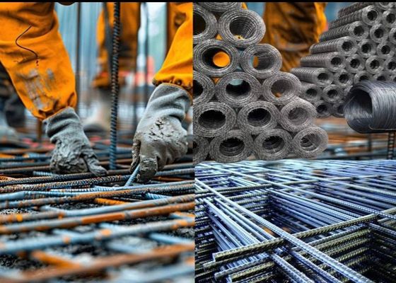 Rebar επιτροπής πλέγματος ενίσχυσης ο συγκεκριμένος ενωμένος στενά μέταλλο Μαύρος για 516mm