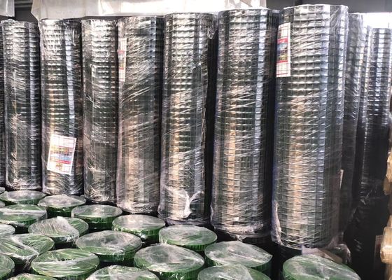 3/4X3/4 SGS το πράσινο χρωματισμένο PVC έντυσε τους ενωμένους στενά ρόλους πλέγματος καλωδίων για τα πουλερικά