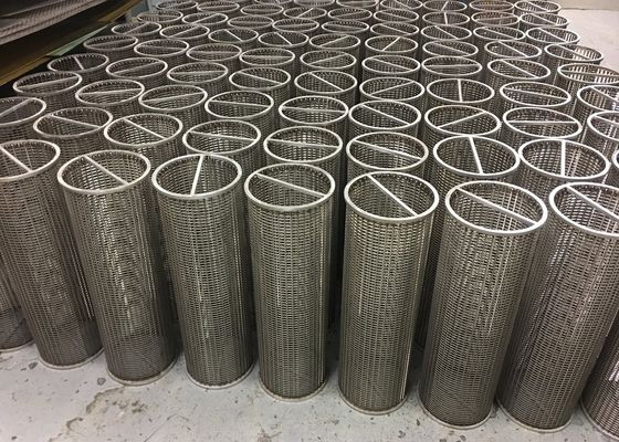 Προσαρμοσμένη 500mm Διαμέτρου Ατσάλι V Wire Wedge Wire Screen Για ανθεκτική κατασκευή