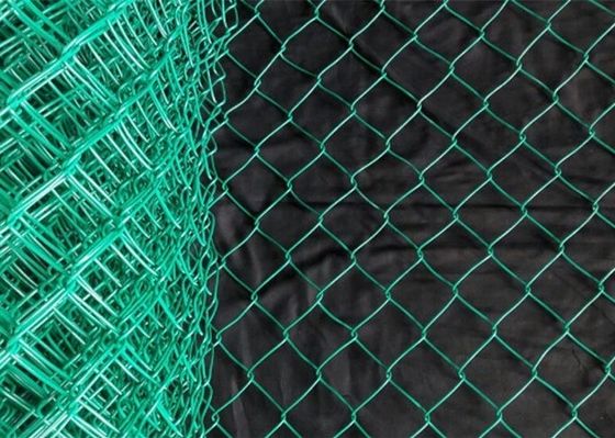 Γαλβανισμένος ντυμένος PVC ρόλος φρακτών συνδέσεων αλυσίδων καλωδίων πλέγματος διαμαντιών