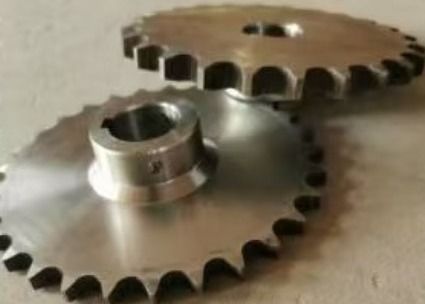 DIN Sprocket 24B 28B 32B Δαχτυλίδι με δόντια 10mm και υλικό C45