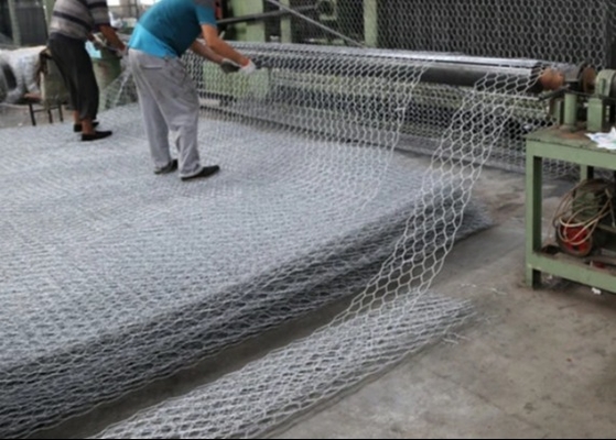 1 X 1 X 1 γαλβανισμένο μέτρα κιβώτιο Gabion/εξαγωνικό πλέγμα καλωδίων Gabion 50 X 50 χιλ.