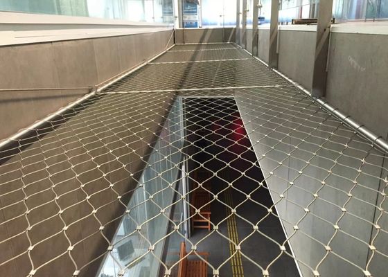 Το εύκαμπτο Χ τείνει το πλέγμα σχοινιών χάλυβα 1.2mm για το κιγκλίδωμα