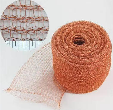 Distillation Column Copper Knitted Wire Mesh Packing with 0.16mm Wire Diameter 60mm Width and High Filtering Efficiency