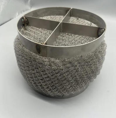 Distillation Column Copper Knitted Wire Mesh Packing with 0.16mm Wire Diameter 60mm Width and High Filtering Efficiency