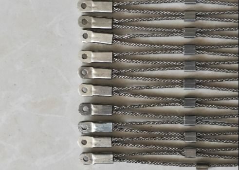 πλέγμα σχοινιών ανοξείδωτου φρακτών σχοινιών καλωδίων πάχους SS 316 1.5mm για το ζωολογικό κήπο