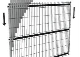 3D σχεδιασμός 60x60mm Curved Metal Φράχτης για τον κήπο