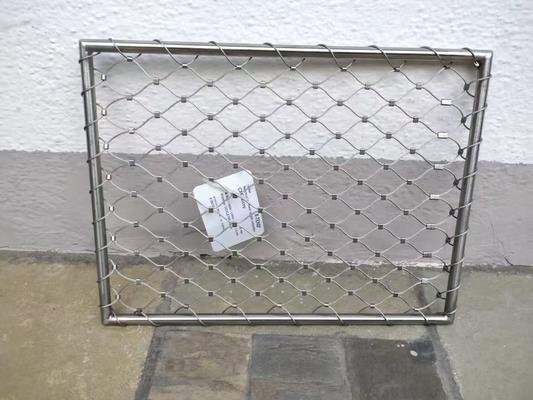 Προσαρμοσμένο τύπο δακτυλίου Inox 316 Δίχτυ συρματόσχοινου Ευέλικτο πλέγμα καλωδίου από ανοξείδωτο χάλυβα Webnet X Tend Mesh