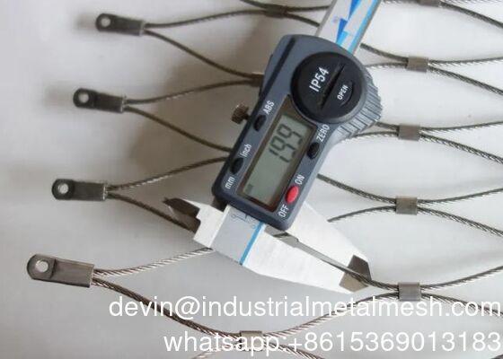 Διακόσμηση X-Tend Ατσάλινη σχοινί ζωολογικό κήπο Ζώο Ζώο Διαμαντένιο πλέγμα Δίκτυο φράχτη