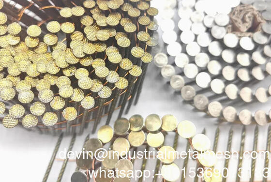 Κινέζικο Εργοστάσιο Παλέτα Καρφί Επίστρωμα Βαφής Συλλεγμένο Σπειροειδές Στέλεχος Πηνίο Καρφί Στέγης