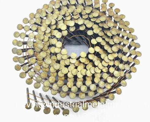 Κινέζικο Εργοστάσιο Παλέτα Καρφί Επίστρωμα Βαφής Συλλεγμένο Σπειροειδές Στέλεχος Πηνίο Καρφί Στέγης