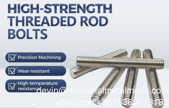 Εργοστασιακή Τιμή Stud Bolt Βίδες με Σπείρωμα Βίδες με Σπείρωμα Διπλού Άκρου Stud Bolts HDG Μαύρο M22 M24