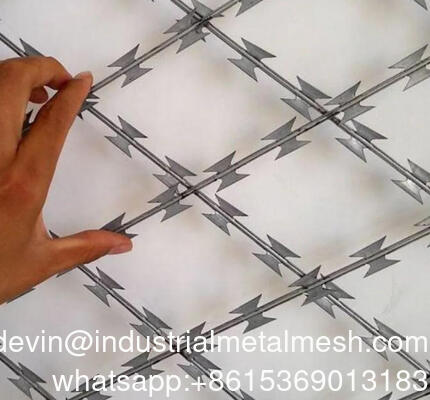BTO22 Hot Dipped Galvanized Welded Razor Wire Mesh για Φράχτες Ασφαλείας