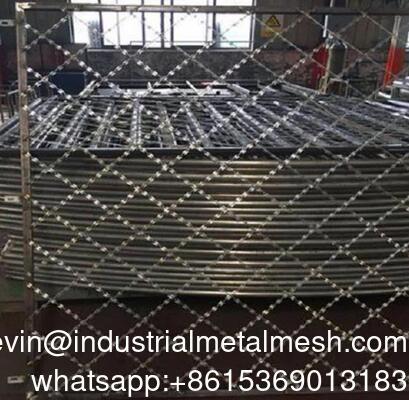 150X300mm Razor welded mesh για αντιαναρρίχηση φράχτη