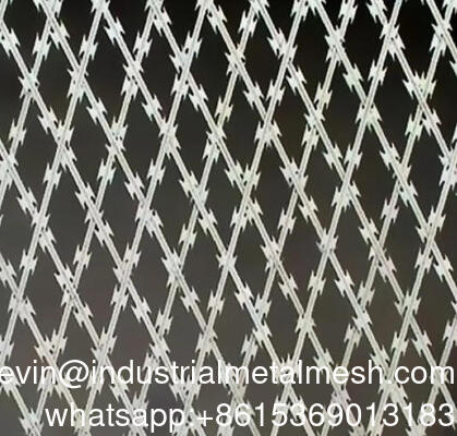 Ασφάλεια Powder Coating συγκολλημένο Razor Wire Mesh Razor Mesh Φράχτης