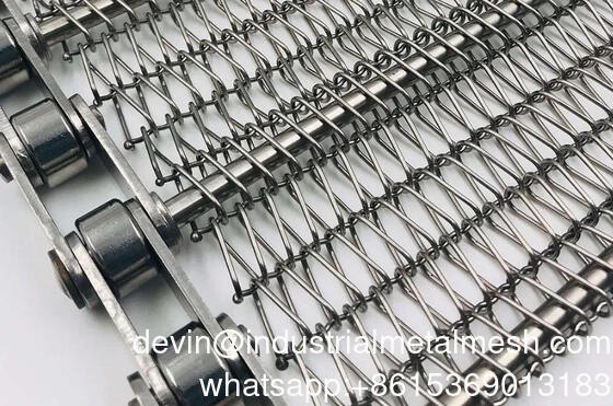 SS304 Spiral Grid Belt Mesh για ζώνη στεγνωτηρίου ψύκτη