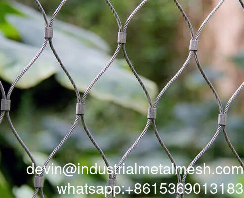 Υψηλής ποιότητας 316 Stainless Steel Wire Rope Net Cable Mesh X Tend Cable Mesh