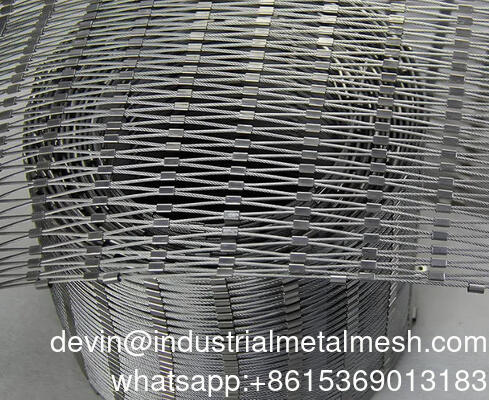 Architectural Stainless Steel Rope Mesh X-tend Style Woven Wire Cable Net for Outdoor Garden Trellis Structures