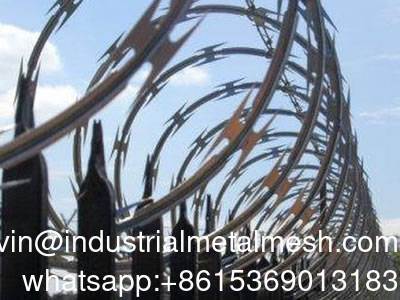Tear Blade BTO-30 Razor Wire Concertina Flat Wrap Razor Wire περίφραξη